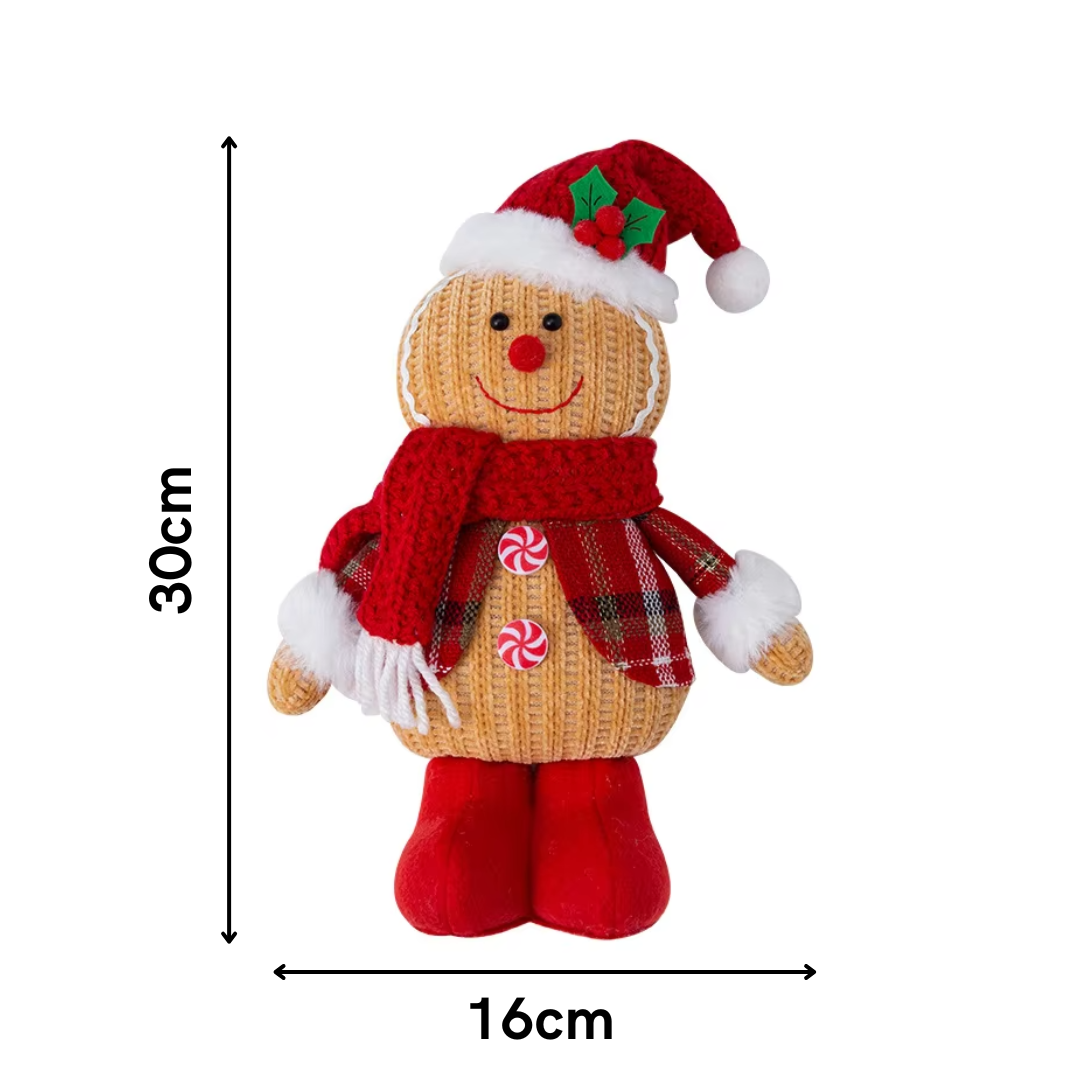 Omino di Pan di Zenzero - Figura Natalizia lavorata a Maglia