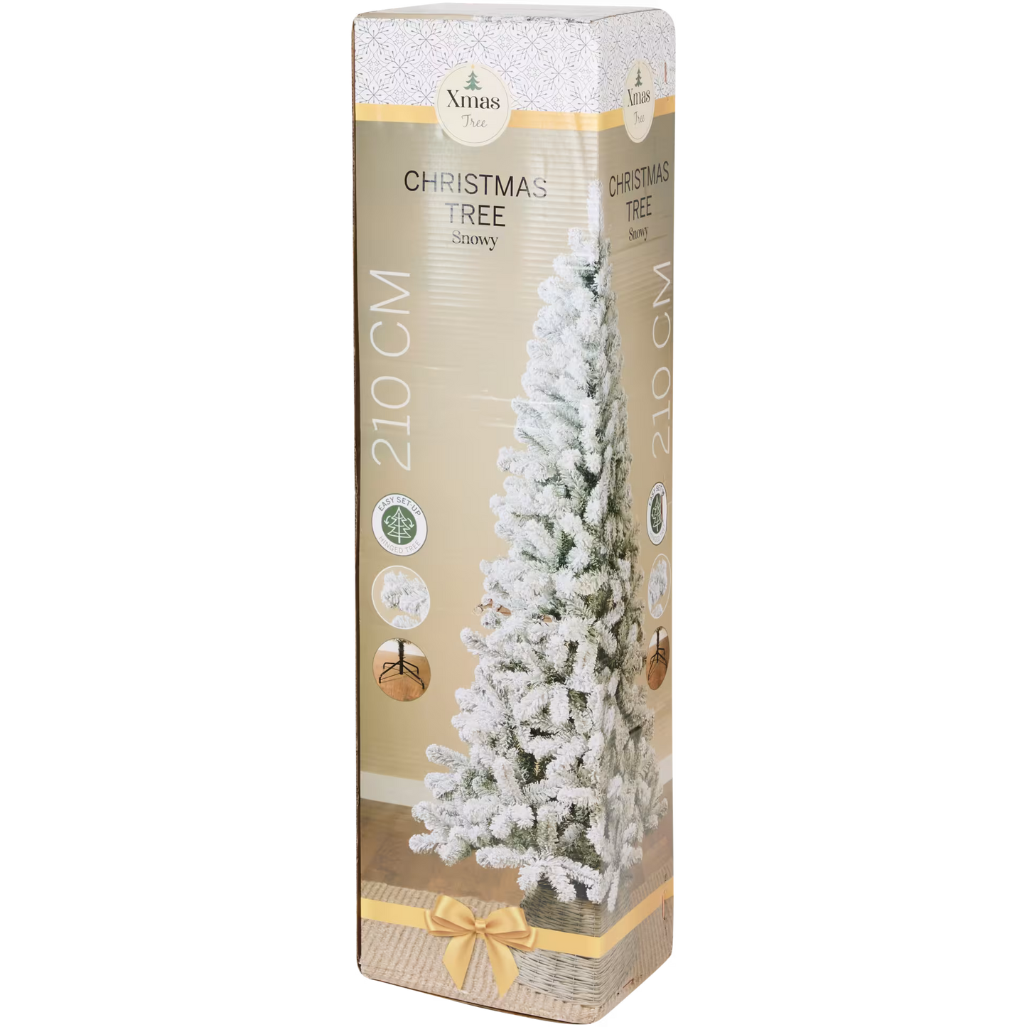 Albero di Natale innevato - 210 cm