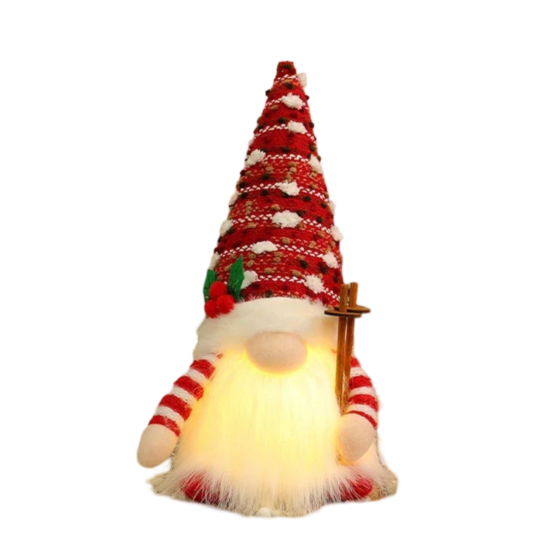 Gnomo Luminoso con LED - Rosso