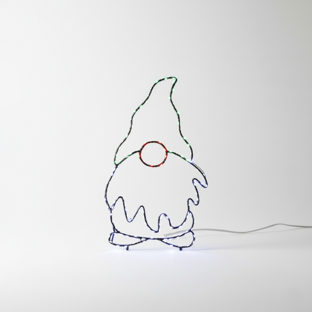 Sagoma Natalizia Luminosa Animata - Gnomo