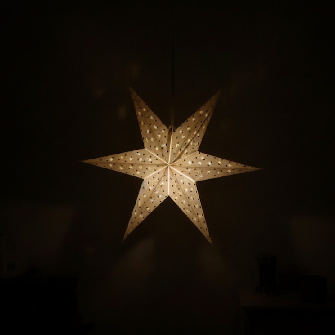 Lampada Stella di carta LED - Bianca