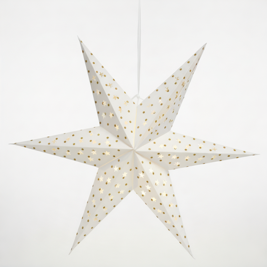 Lampada Stella di carta LED - Bianca
