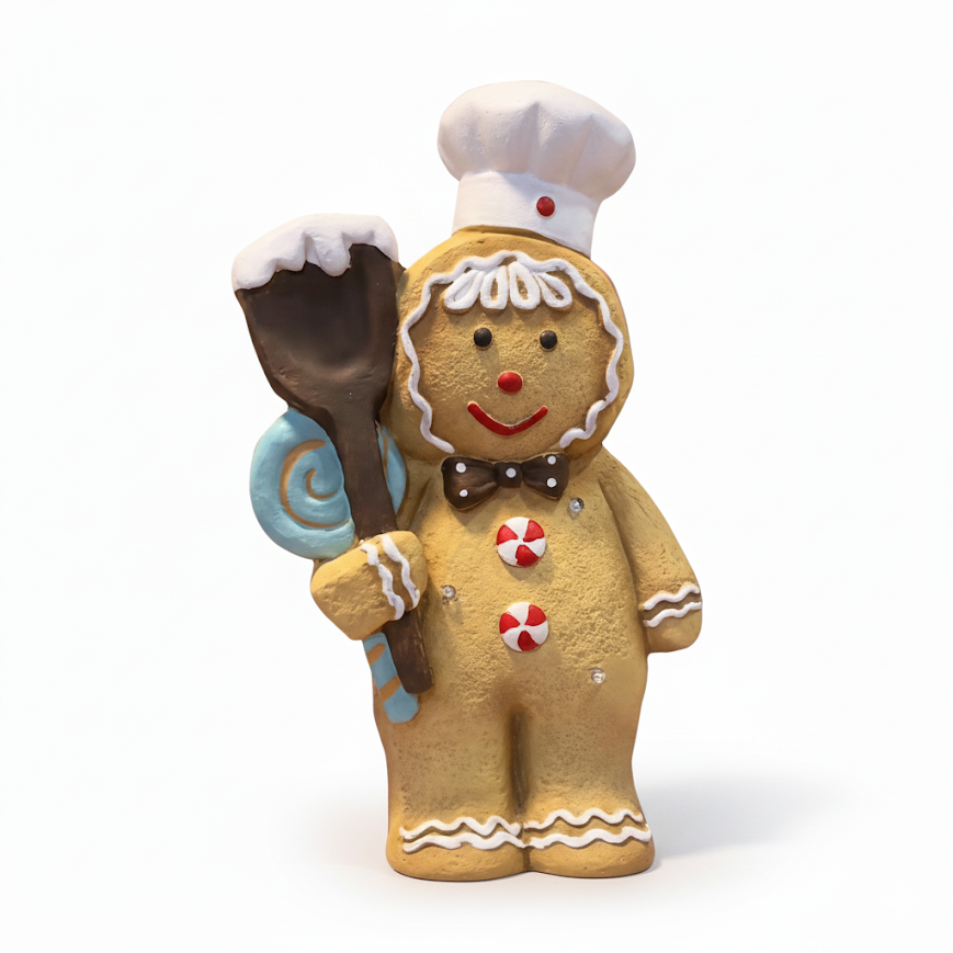 Omino di Pan di Zenzero - Figura Natalizia con luci LED