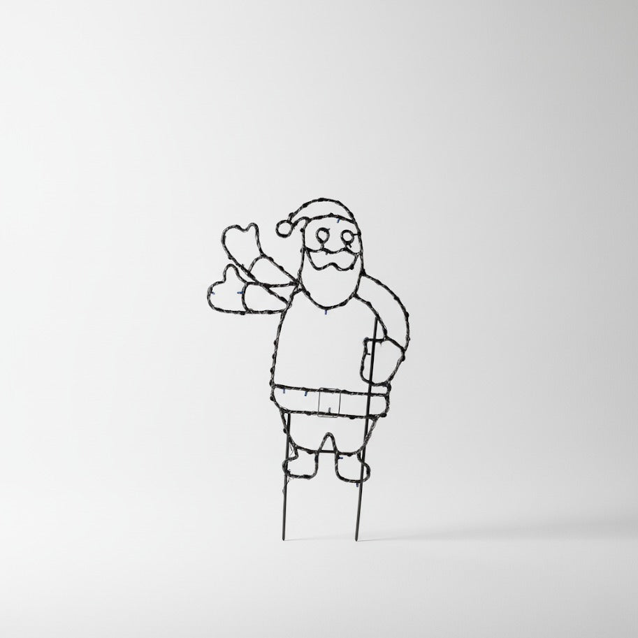 Sagoma Natalizia Luminosa Animata - Babbo Natale