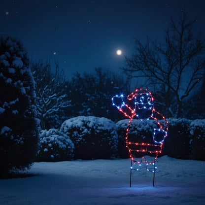 Sagoma Natalizia Luminosa Animata - Babbo Natale
