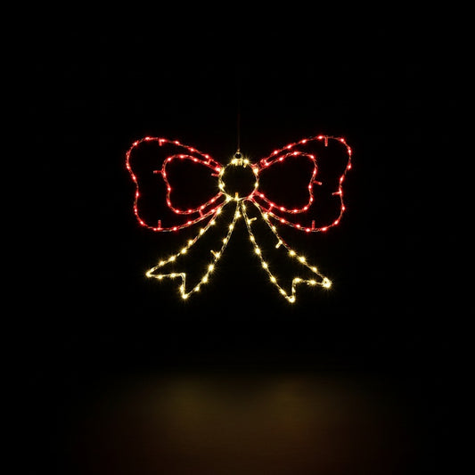 Sagoma Natalizia Luminosa Animata - Fiocco