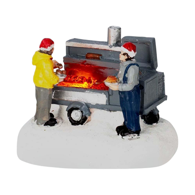 Il Barbecue - Accessorio per Villaggio di Natale con Luci