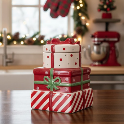 Barattolo da cucina Natalizio - Pacchi Regalo