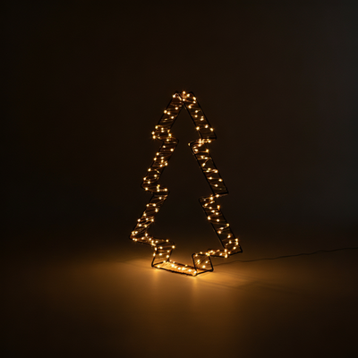 Sagoma Natalizia 3D Luminosa - Albero di Natale