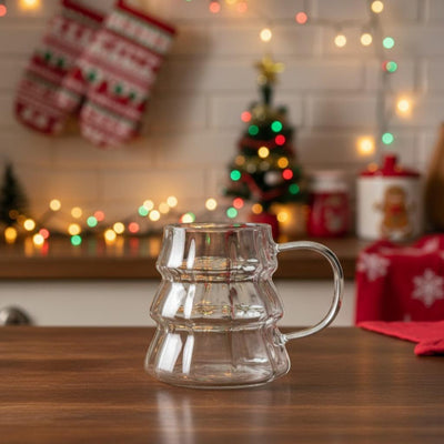 Tazza Natalizia in Vetro - Albero di Natale