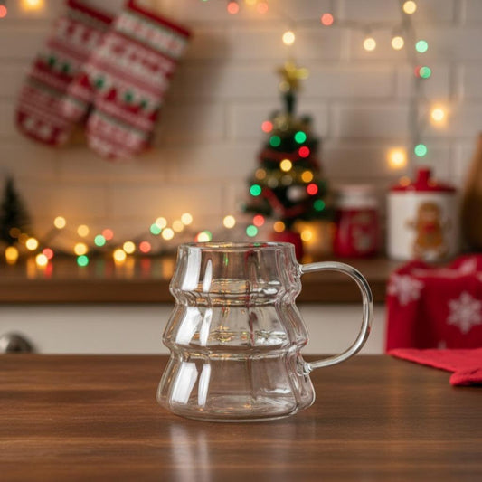 Tazza Natalizia in Vetro - Albero di Natale